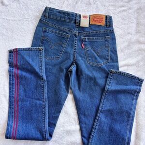 Levi's Kids Blue Jeans with Red Stripe